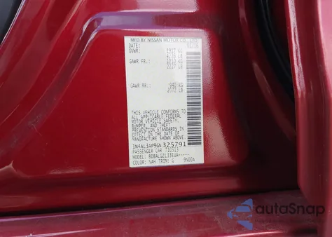 2016 Nissan Altima 2.5/2.5 S/2.5 Sl/2.5 Sr/2.5 Sv z USA, uszkodzony, nr VIN 1N4AL3AP9GN325791